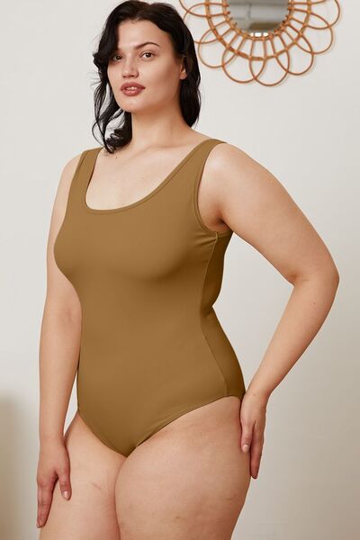 Basic Bae Square Neck Bodysuit – Sleeveless Stretch Fit