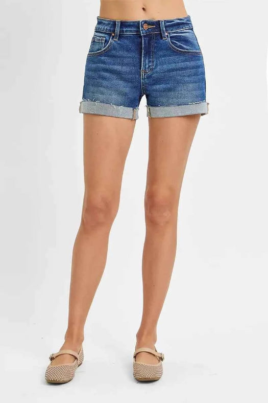 RISEN Low Rise Cuffed Shorts