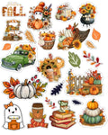 Cozy Vinyl Fall Sticker Sheet- Can be made with gloss or sparkle laminate