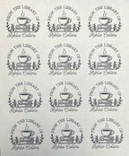 Customized "From the Library of" Book Stickers in Various Sizes and Colors