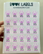Personalized Book Labels | Book Stickers | Animal or Floral Name Tags | Reader Gifts