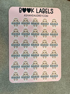 Personalized Book Labels | Book Stickers | Animal or Floral Name Tags | Reader Gifts