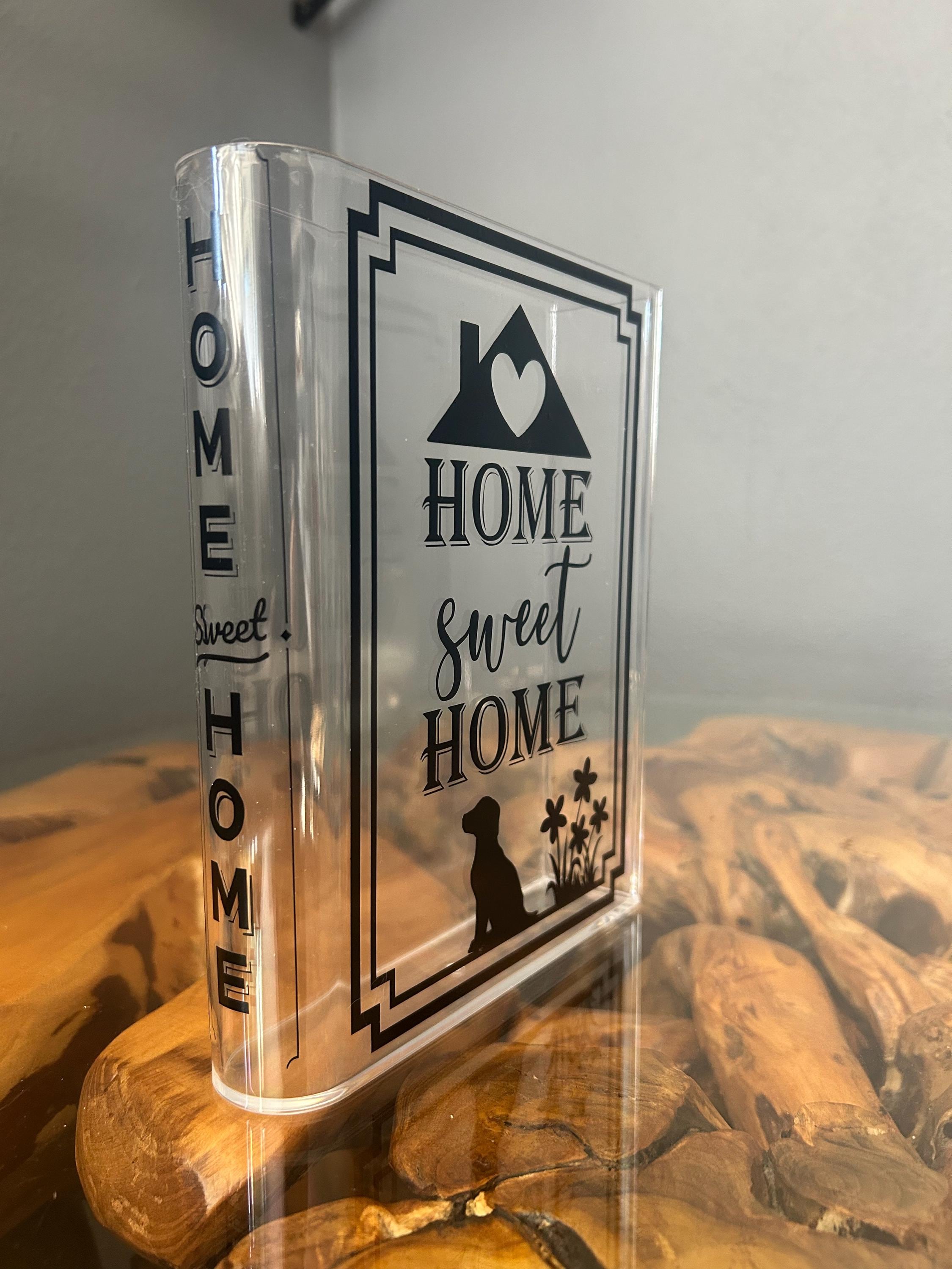 Home Sweet Home Acrylic Book Vase | Farmhouse Decor