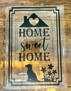 Home Sweet Home Acrylic Book Vase | Farmhouse Decor