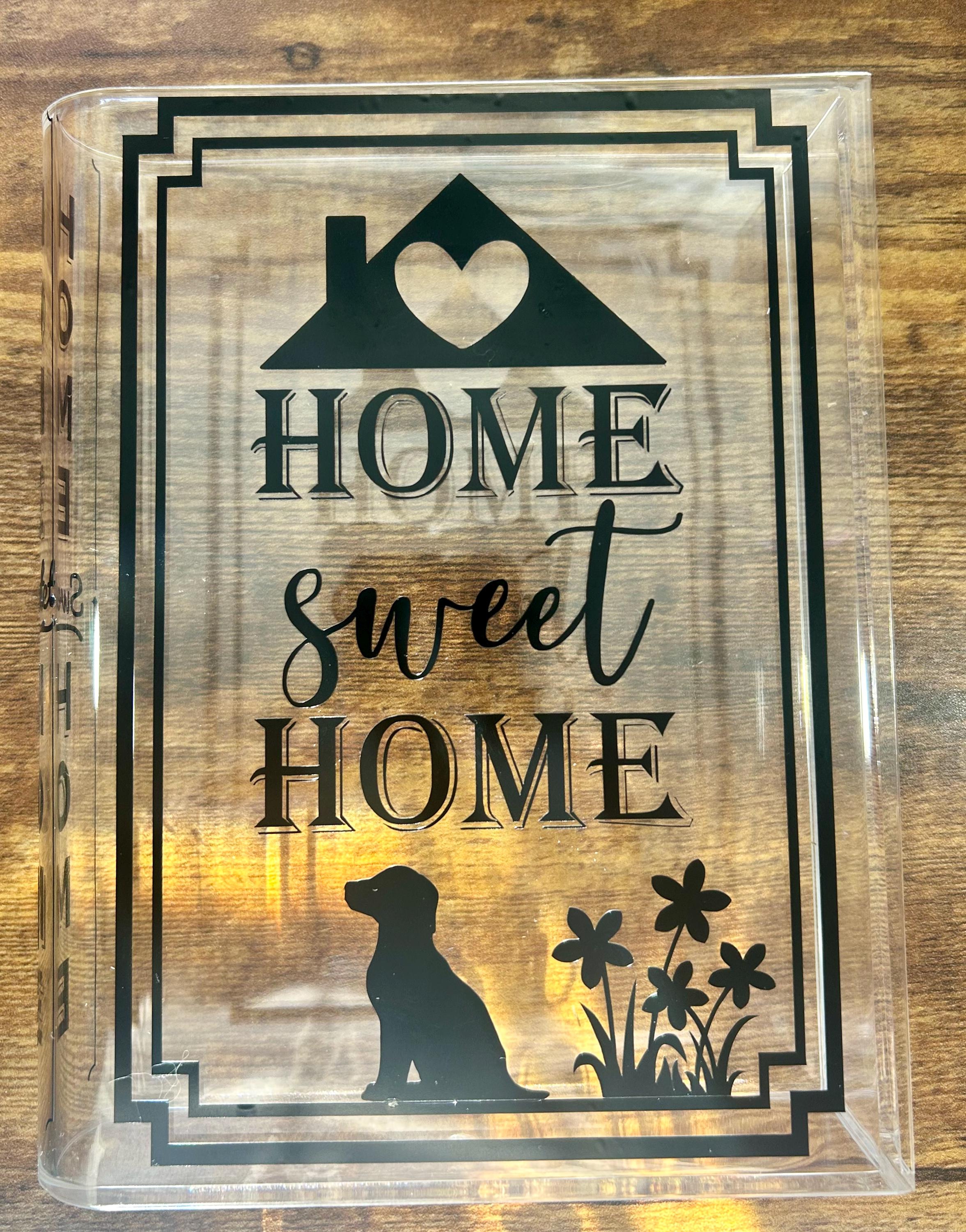 Home Sweet Home Acrylic Book Vase | Farmhouse Decor