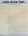 Book Review Star Stickers | Reading Journal Vinyl Stickers (60 Count)