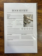 Book Review Notepad | Reading Journal, Book Club Gift (5.5x8.5)