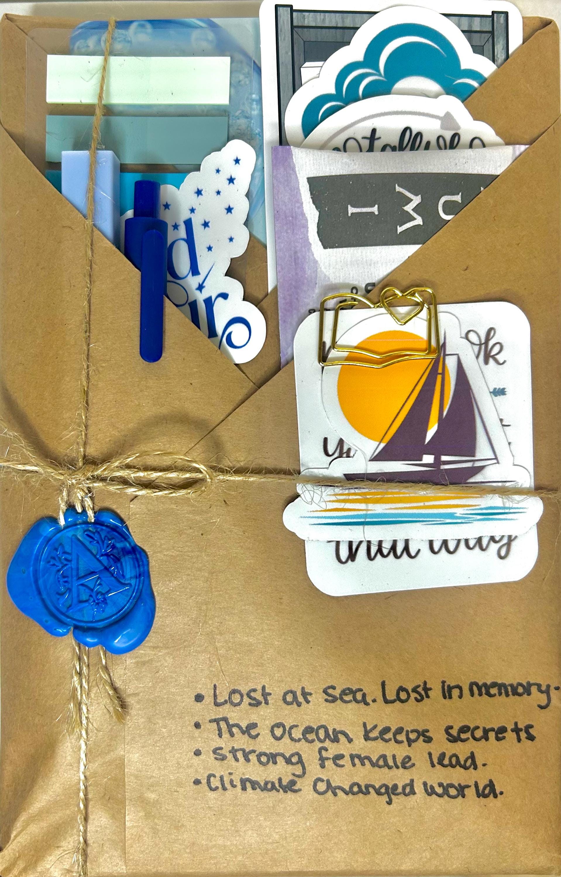 Blind Date with a Book Box | Surprise Wrapped Book, Cozy Reading Accessories, Genre Selection