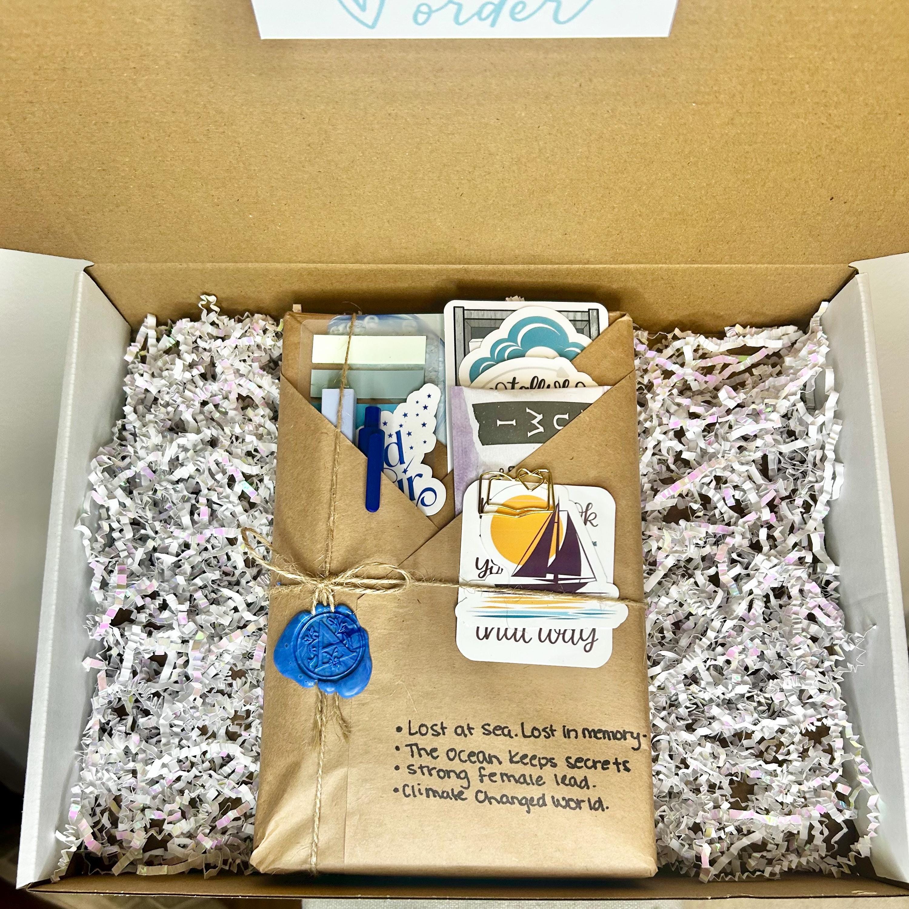 Blind Date with a Book Box | Surprise Wrapped Book, Cozy Reading Accessories, Genre Selection