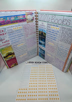 Custom Mini Book Cover Stickers | Reading Journal Tracker, BookTok Accessories