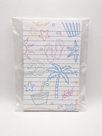 Beach Notepad | Cute Summer To Do List Pad | Shopping List Notepad | Gift for Teacher | 25 Page Notepad | Beach Lover Gift
