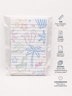 Beach Notepad | Cute Summer To Do List Pad | Shopping List Notepad | Gift for Teacher | 25 Page Notepad | Beach Lover Gift