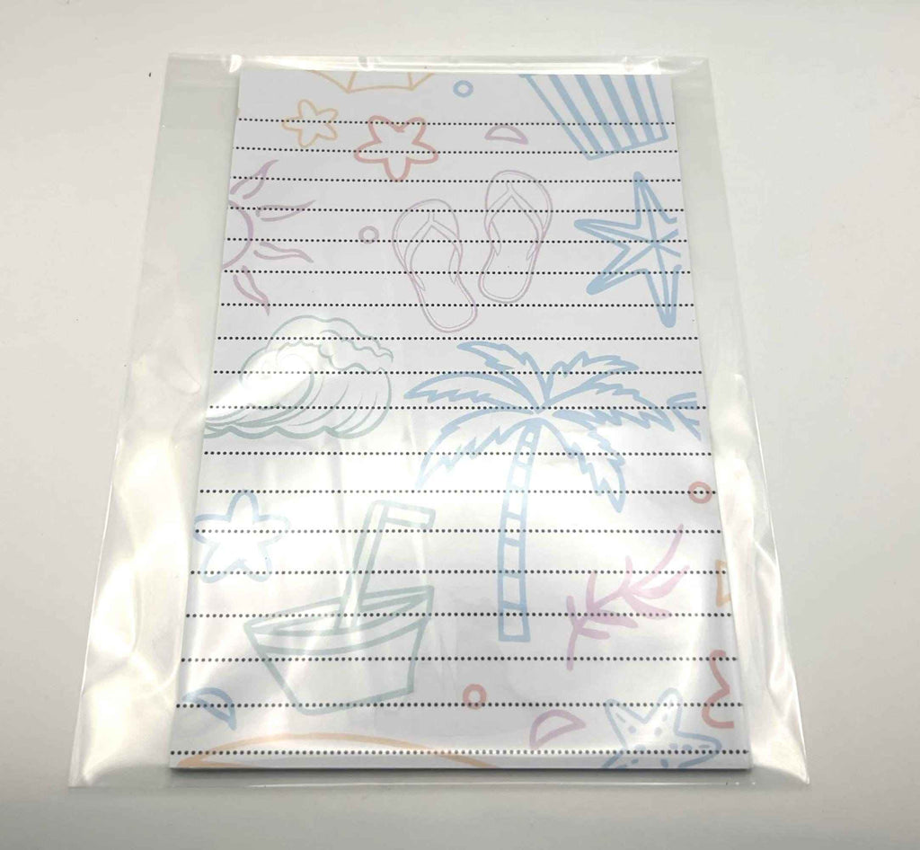 Beach Notepad | Cute Summer To Do List Pad | Shopping List Notepad | Gift for Teacher | 25 Page Notepad | Beach Lover Gift
