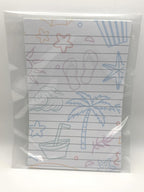 Beach Notepad | Cute Summer To Do List Pad | Shopping List Notepad | Gift for Teacher | 25 Page Notepad | Beach Lover Gift