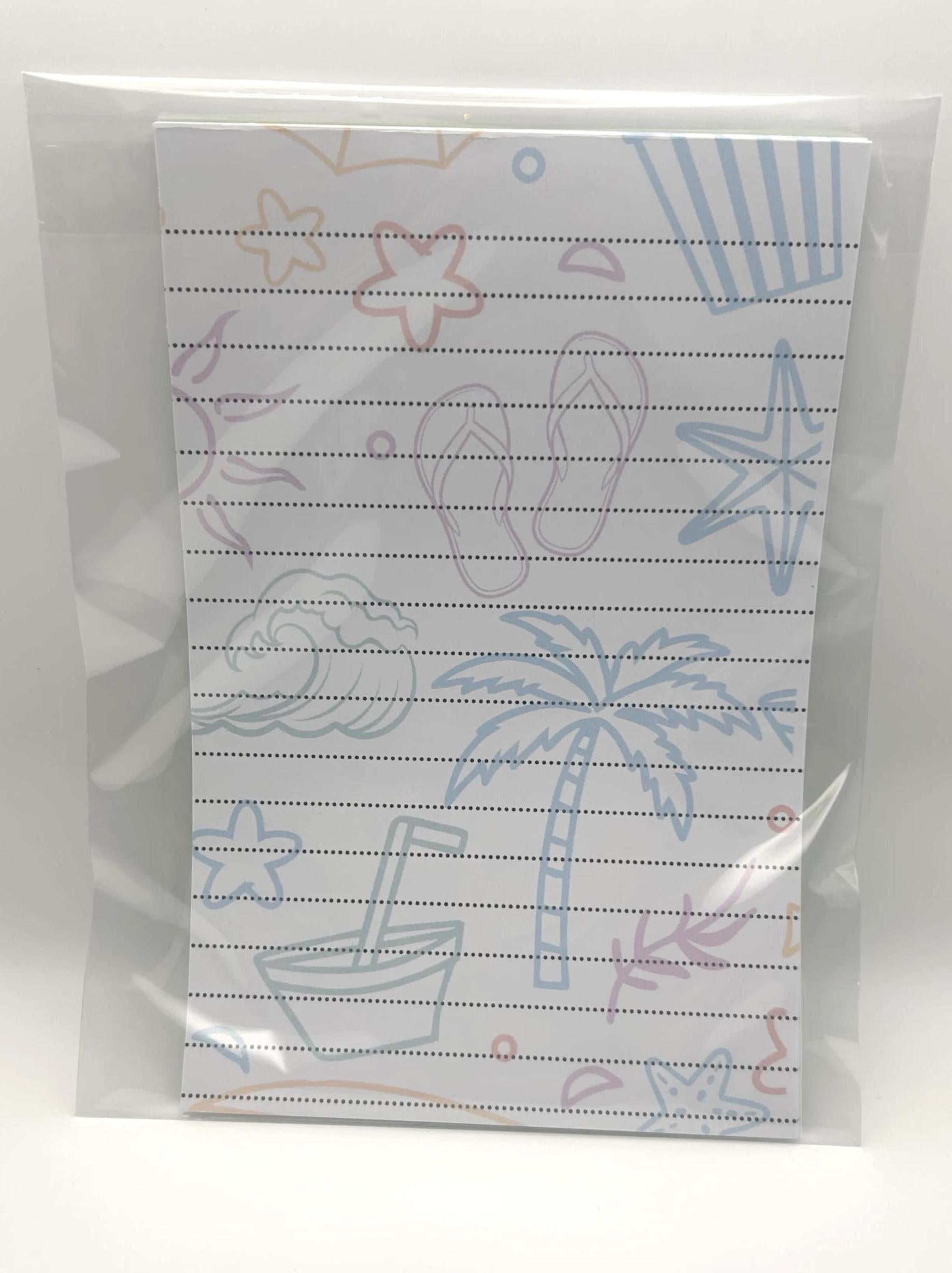 Beach Notepad | Cute Summer To Do List Pad | Shopping List Notepad | Gift for Teacher | 25 Page Notepad | Beach Lover Gift
