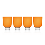 Stemless Wine Glasses – Modern Colored Drinkware Set Featured by Forbes