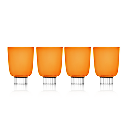 Stemless Wine Glasses – Modern Colored Drinkware Set Featured by Forbes