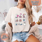 Ghost Reading Comfort Colors Shirt for Spooky Book Lovers