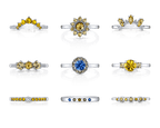 Sunflower Jewel Candle with Hidden Surprise Ring | Fragrant Jewels Floral Collection